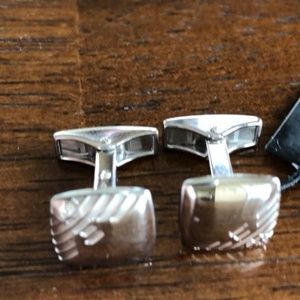 Emporio Armani silver .925 cuff links